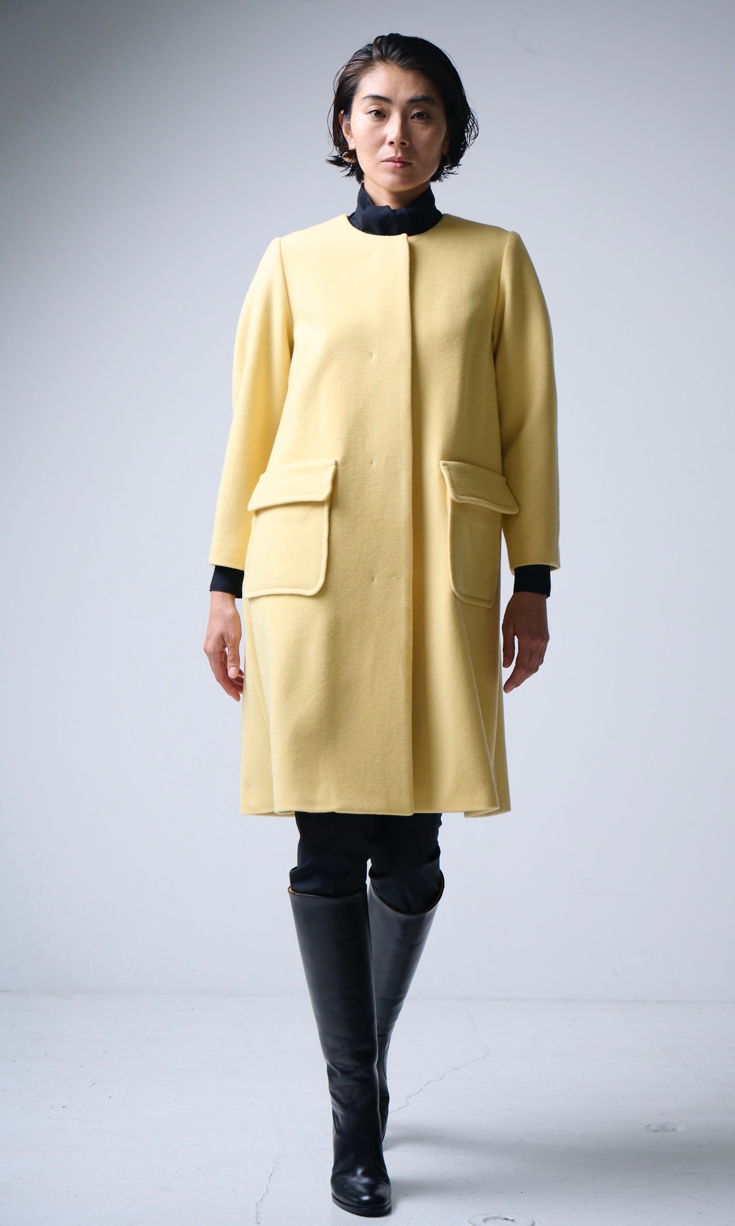 ニューイングランドラム Aラインコート＜イエロー＞ – M・fil 公式