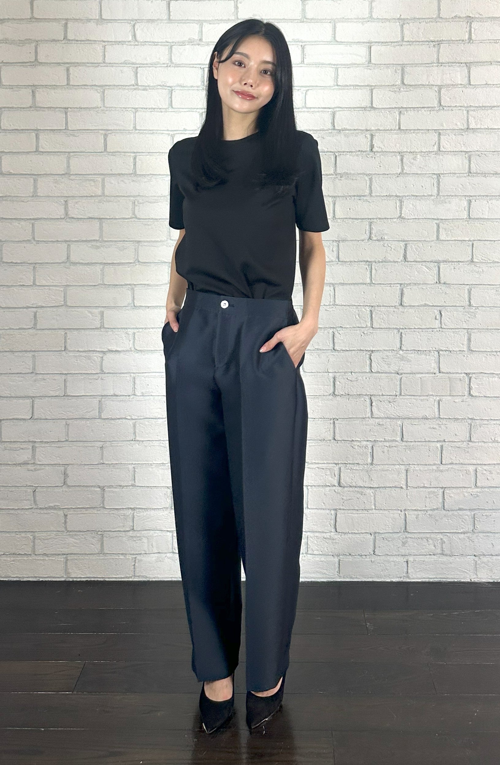 シルキーWクロス ワイドパンツ＜ネイビー＞ – M・fil 公式オンライン