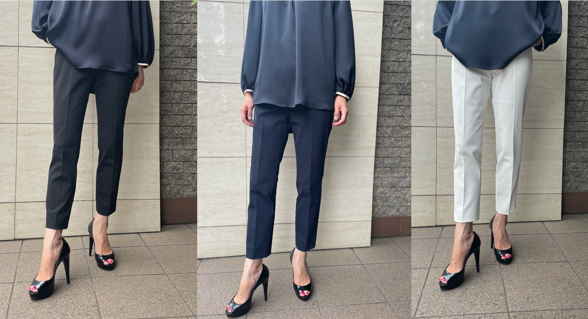 ウエストゴムのパンツといえば!!【easy trousers(イージー ウエストゴムのパンツといえば!!【easy trousers(イージー