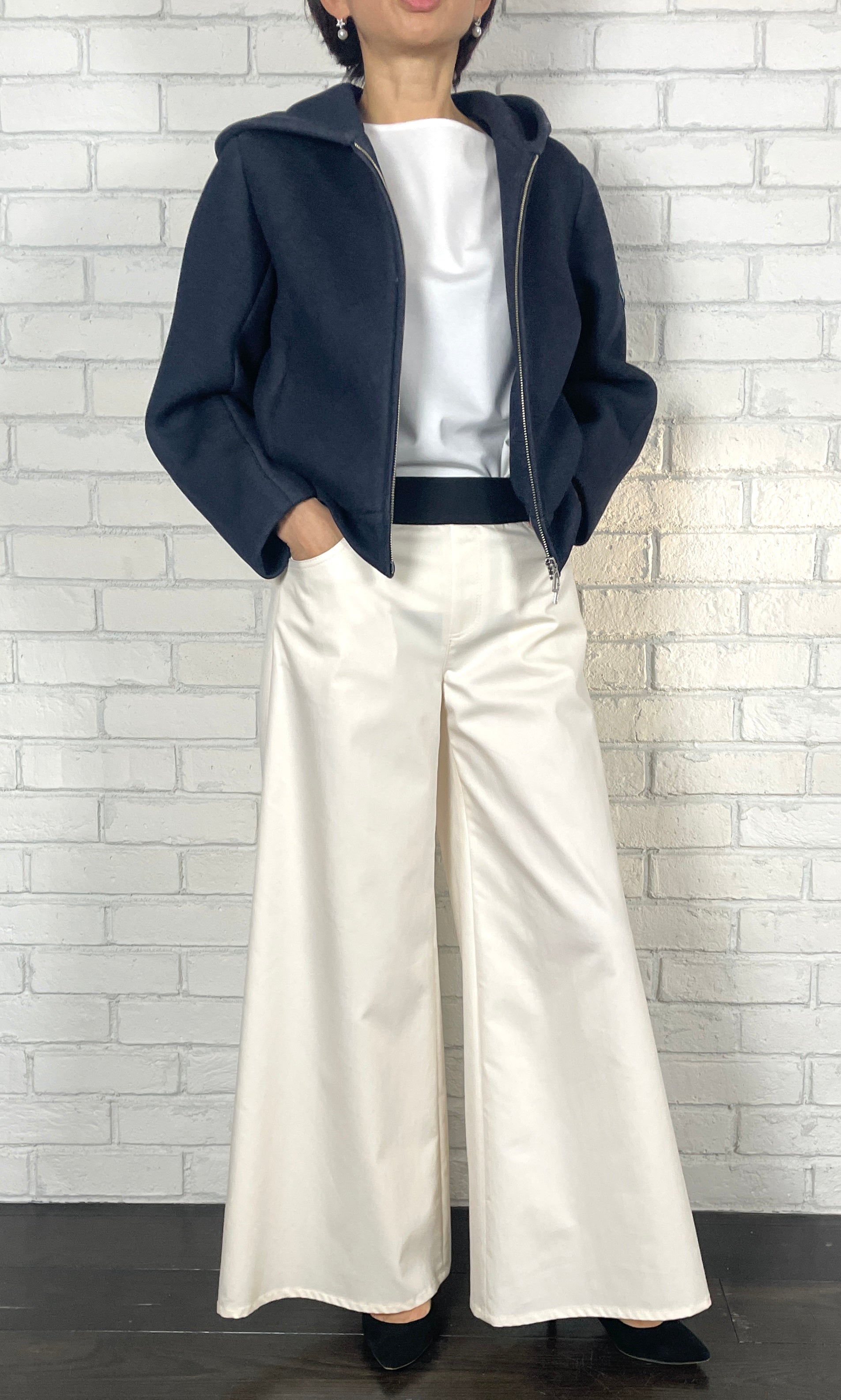 M・fil モノフィラテンションCネックヒヨクジャケット エムフィル M