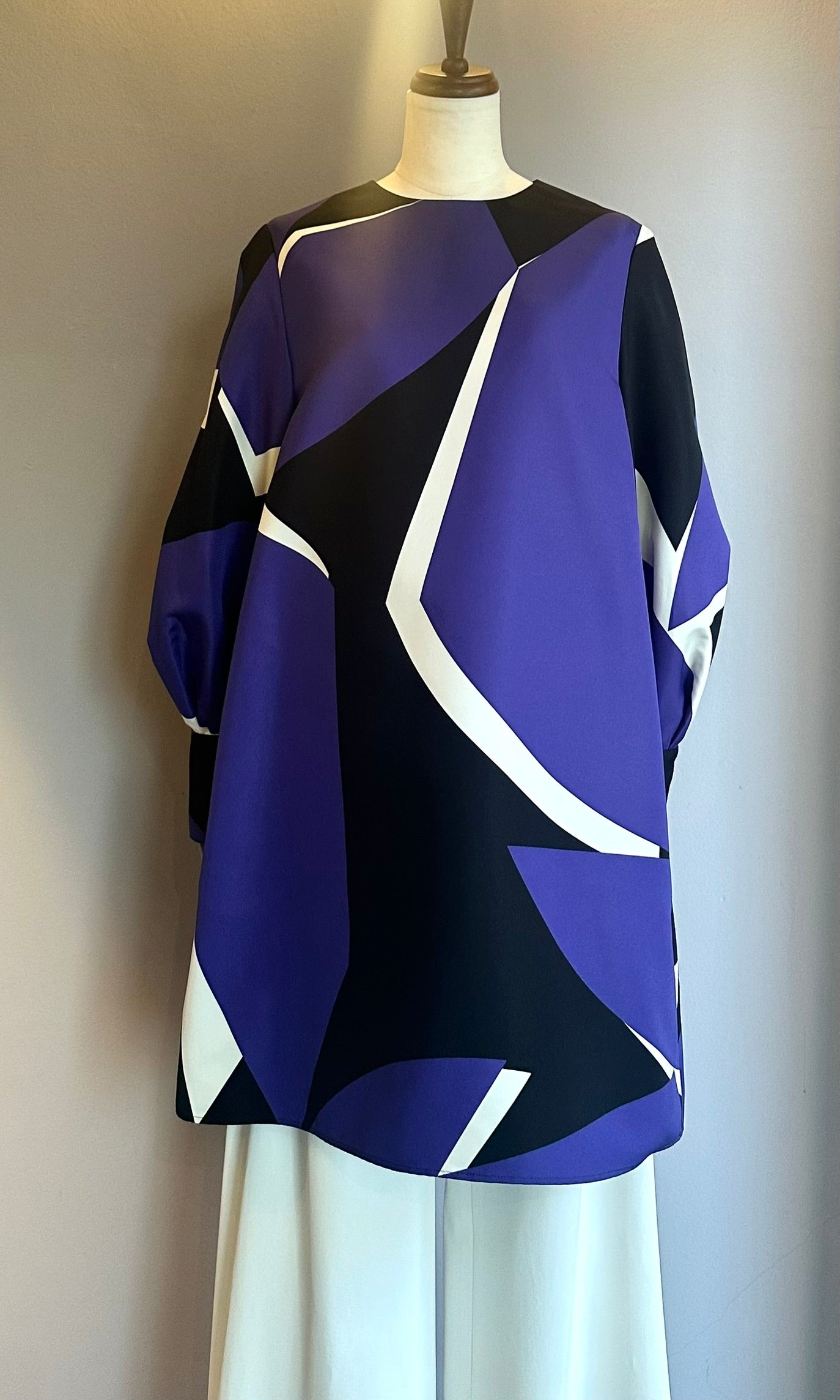 極美品♪M.fil エムフィル 袖プリーツブラウス 38 ブルー バックリボン 極美品♪M.fil エムフィル 袖プリーツブラウス 38 ブルー バック